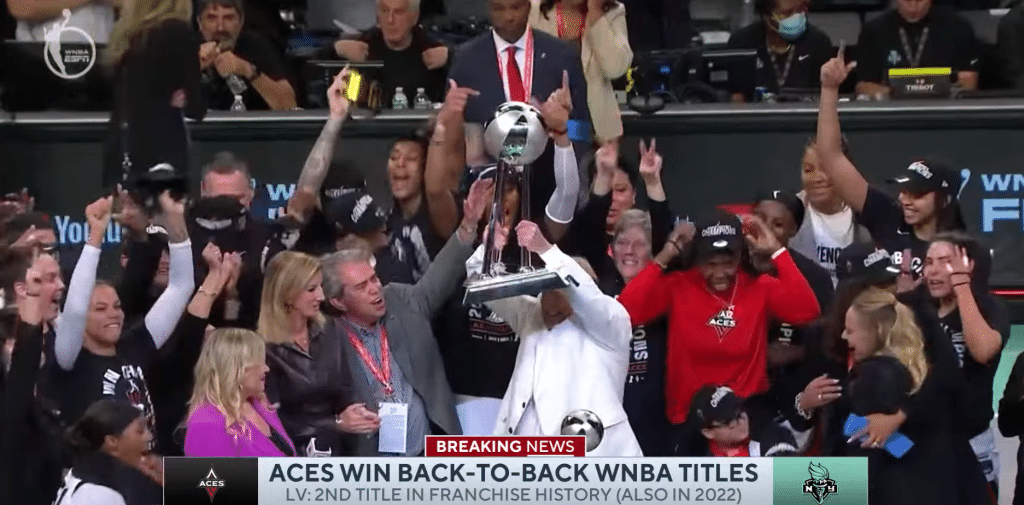 Las Vegas Aces win BACK-TO-BACK WNBA Titles