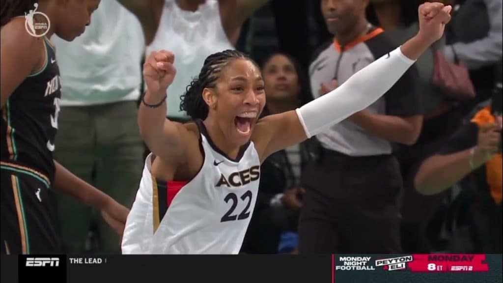 Aces A'ja Wilson (22) | WNBA Finals: Aces vs Liberty