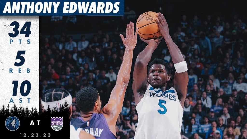 Anthony Edwards 34 Points At Kings - HQZ Anthony Edwards 34 Points At Kings