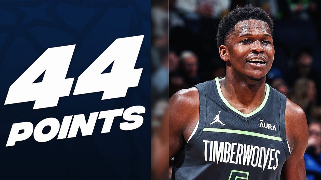 Anthony Edwards Scores SEASON-HIGH 44 Points - HQZ Anthony Edwards Scores SEASON-HIGH 44 Points