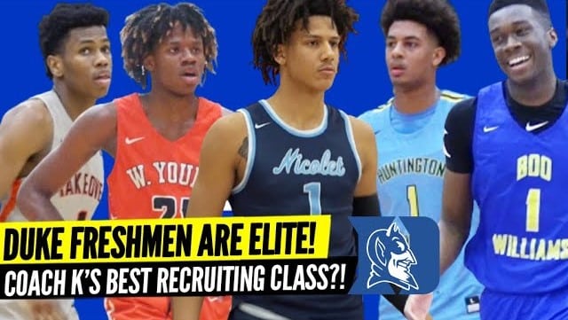Duke Freshmen are ELITE! Coach K's Best Recruiting Class