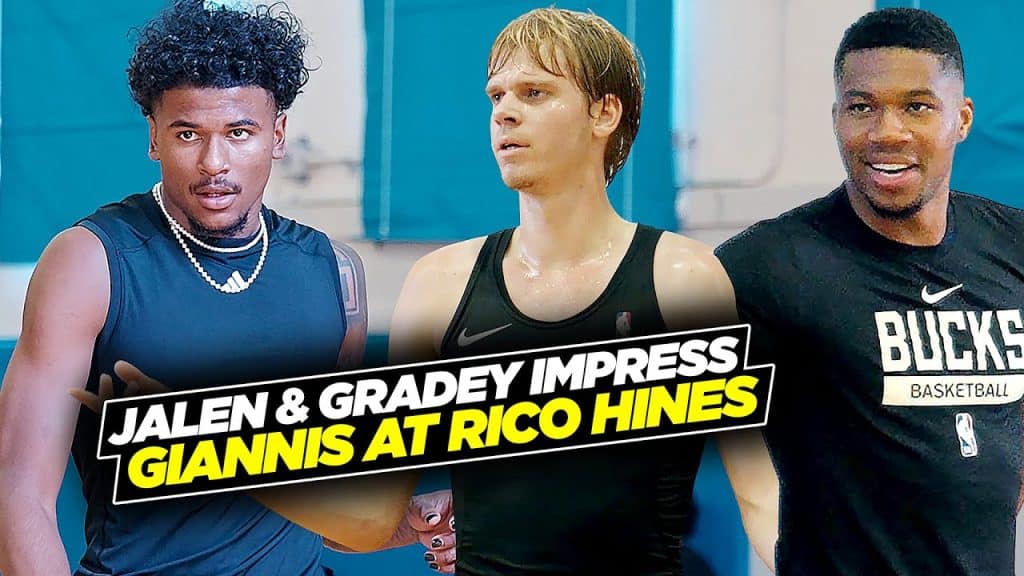 Giannis Impressed By Jalen Green, Grady Dick & More at Rico Hines Runs
