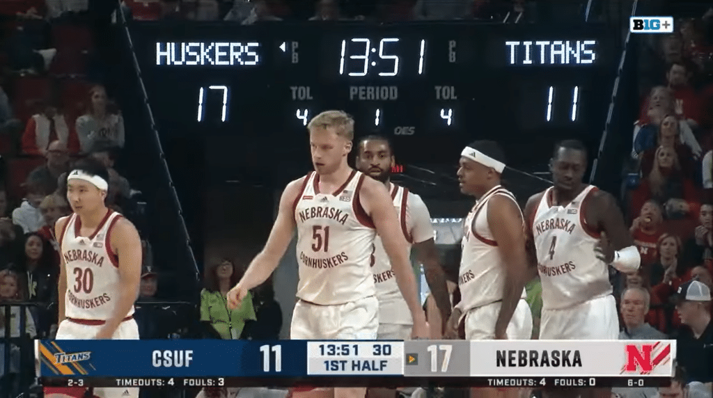 Nebraska Men's Basketball stays unbeaten with 85-72 win over Cal State Fullerton - HQZ Nebraska Men's Basketball stays unbeaten with 85-72 win over Cal State Fullerton