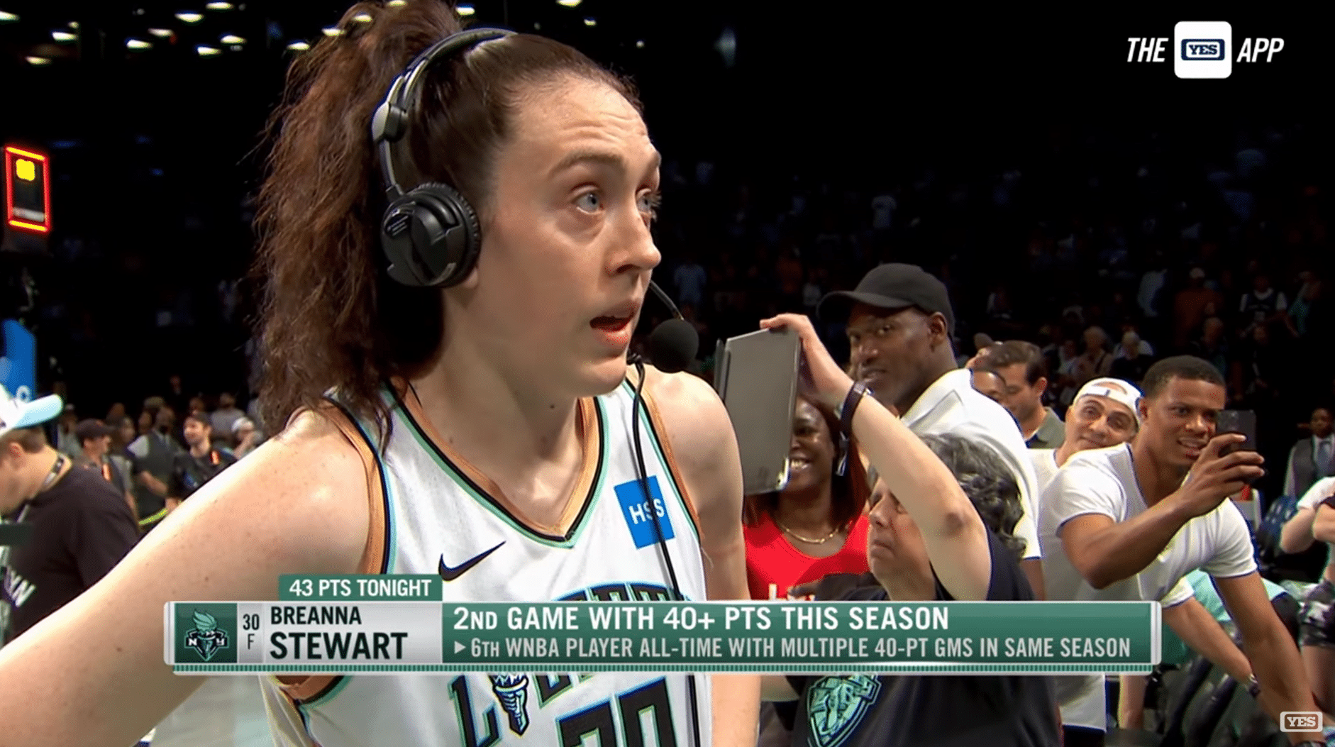 Breanna Stewart after scoring 43 points - HQZ Breanna Stewart after scoring 43 points