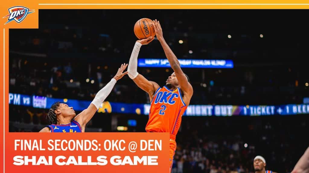 Shai Gilgeous-Alexander Calls Game in Denver Final Seconds December 16, 2023 - HQZ Shai Gilgeous-Alexander Calls Game in Denver | Final Seconds | December 16, 2023