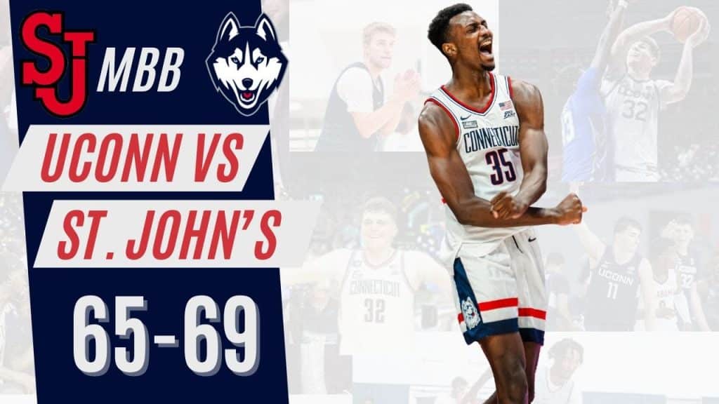 UConn Men's Basketball escapes with win over St. John's without Clingan, 69-65 - HQZ UConn Men's Basketball escapes with win over St. John's without Clingan, 69-65
