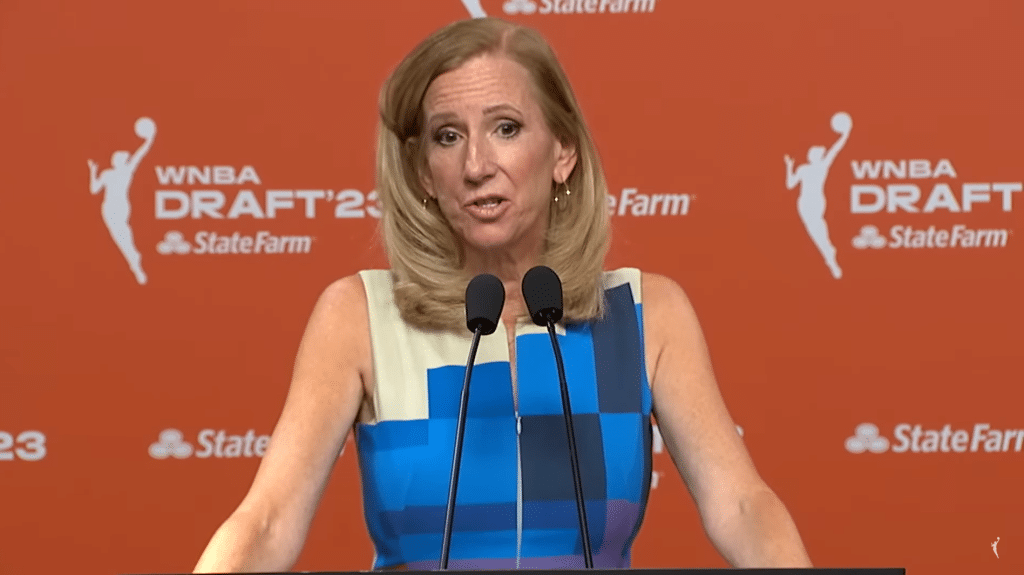 WNBA Commissioner Cathy Engelbert | 2023 WNBA Draft Live Press Conference - HQZ WNBA Commissioner Cathy Engelbert | 2023 WNBA Draft Live Press Conference