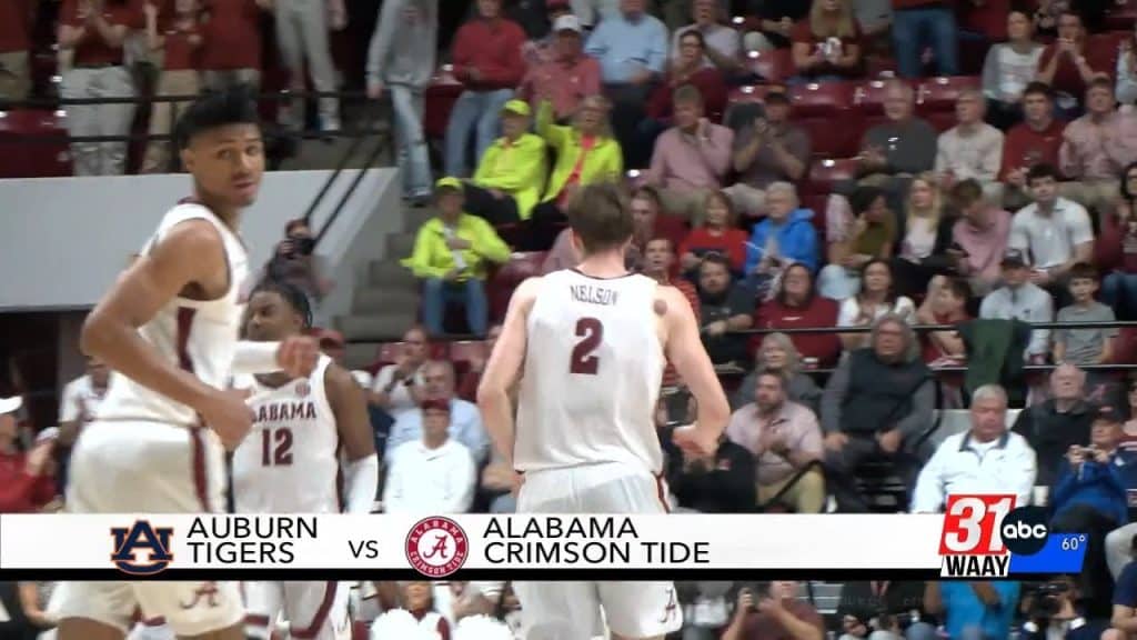 Alabama takes down Auburn at home 79-75 - HQZ Alabama takes down Auburn at home 79-75