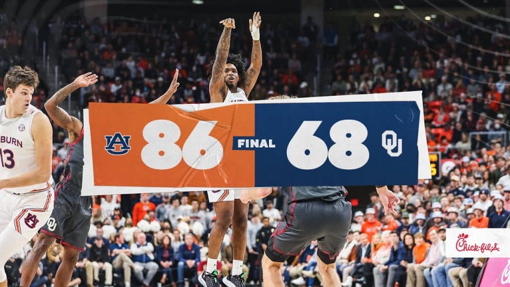 Auburn 86, Oklahoma 68