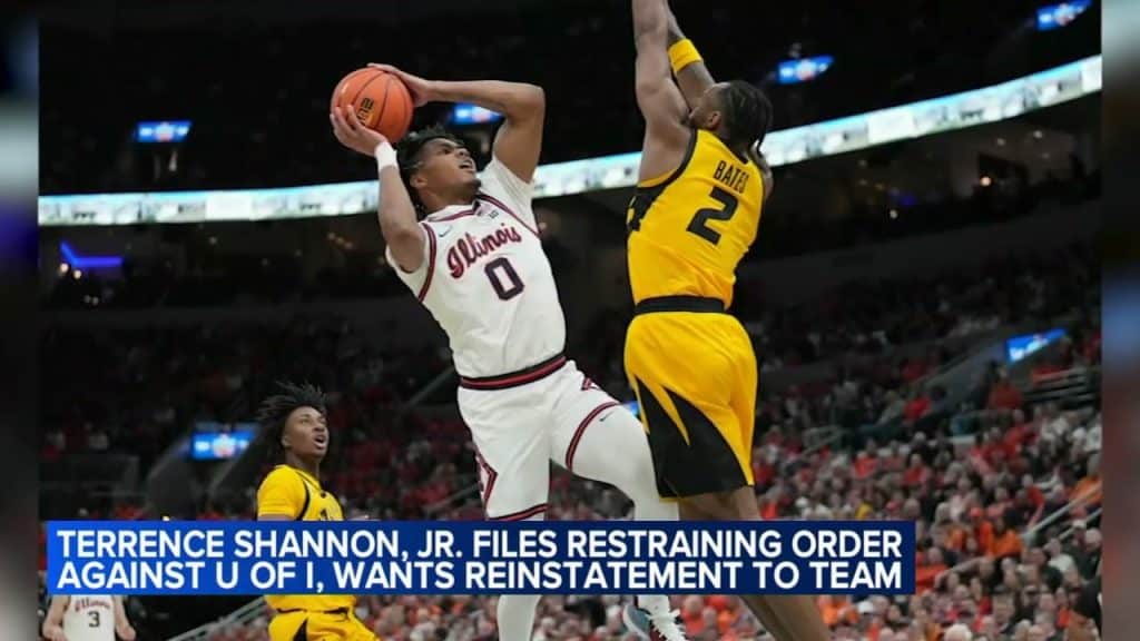 Illinois star Shannon Jr. files restraining order against school
