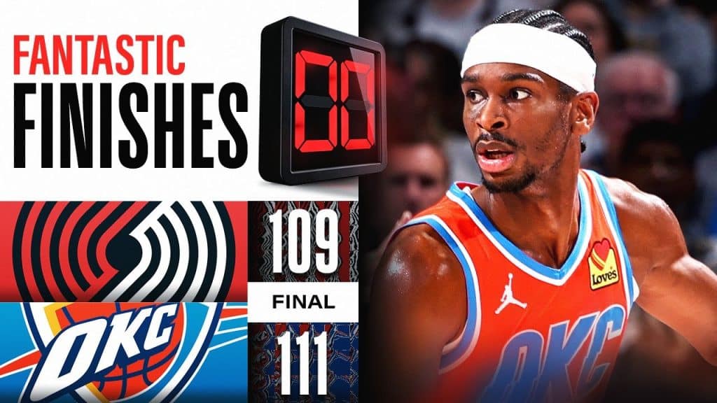 Jalen Williams (19 points) knocks down the game-winning jumper with 2.0 seconds remaining as the Thunder defeat the Trail Blazers, 111-109 - HQZ Jalen Williams (19 points) knocks down the game-winning jumper with 2.0 seconds remaining as the Thunder defeat the Trail Blazers, 111-109