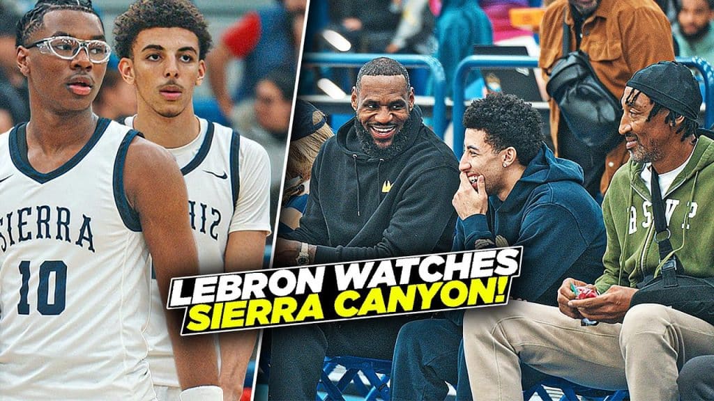 LeBron James & Scottie Pippen PULLED UP To Sierra Canyon! Bryce Cofield Showed Out with EASE