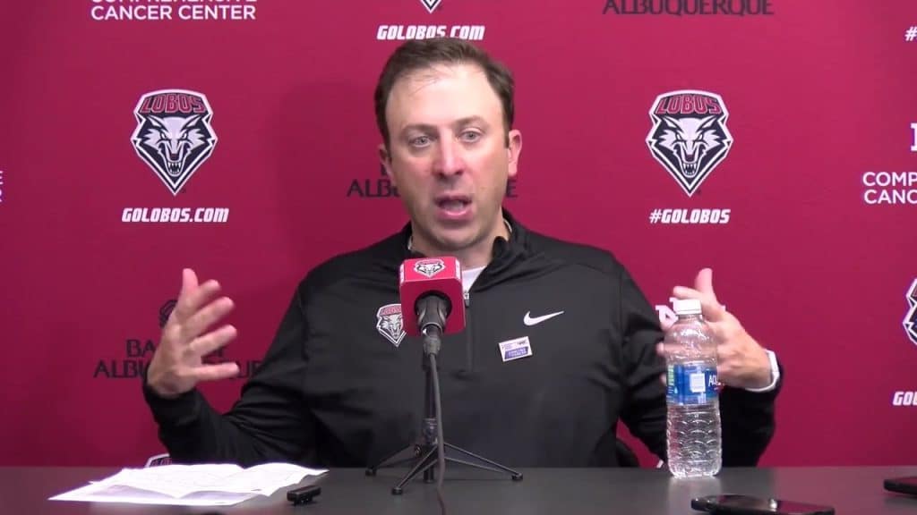 New Mexico coach Richard Pitino | Postgame UNM vs. Nevada - HQZ New Mexico coach Richard Pitino | Postgame UNM vs. Nevada