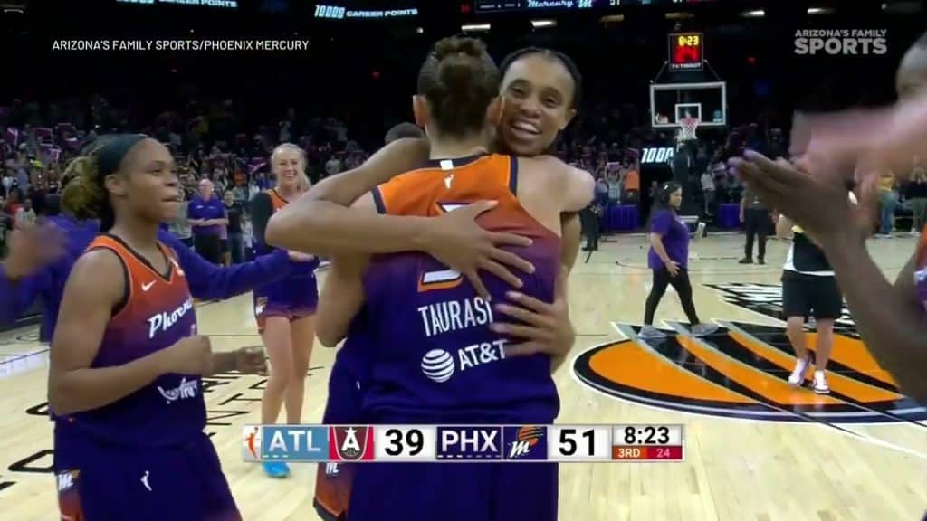 Phoenix Mercury guard Diana Taurasi became the first player in WNBA history to score 10,000 points