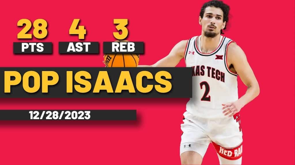 Pop Issacs Texas Tech 28 PTS 4 AST 3 REB vs Sam Houston Bearkats - HQZ Pop Issacs Texas Tech 28 PTS 4 AST 3 REB vs Sam Houston Bearkats