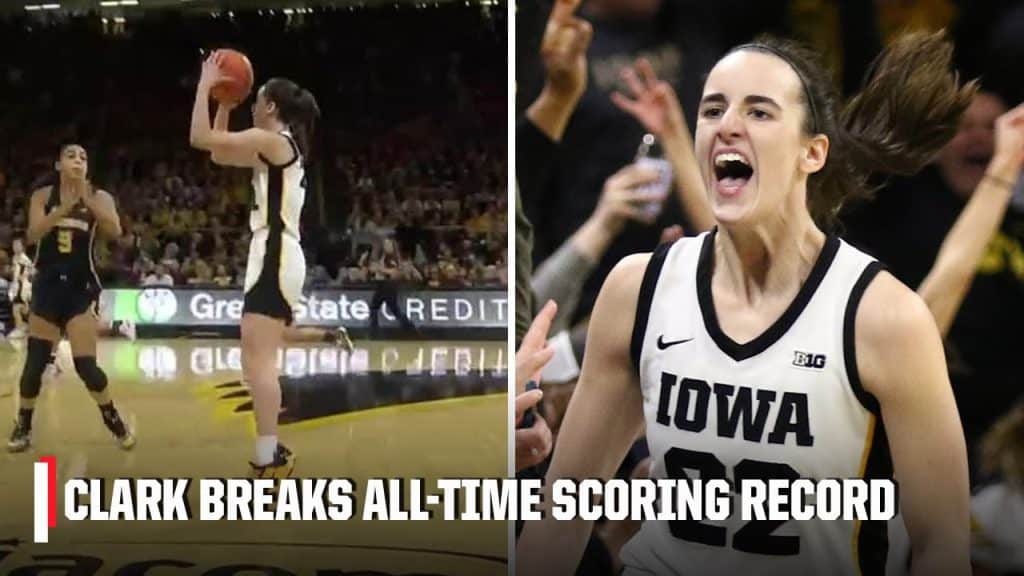 Caitlin Clark breaks NCAAW All-Time Scoring Record