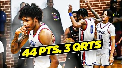 Duke Commit Isaiah Evans DROPS 44 POINTS In THREE QUARTERS!! The Most EXCITING Player In America!?