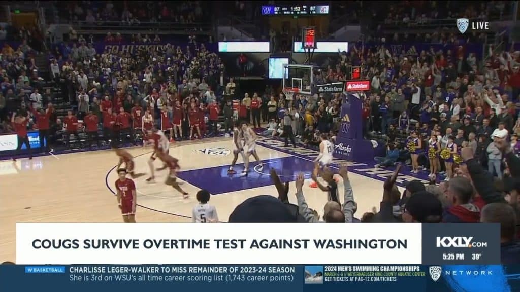 WSU Cougs survive overtime test against Washington Huskies - HQZ WSU Cougs survive overtime test against Washington Huskies