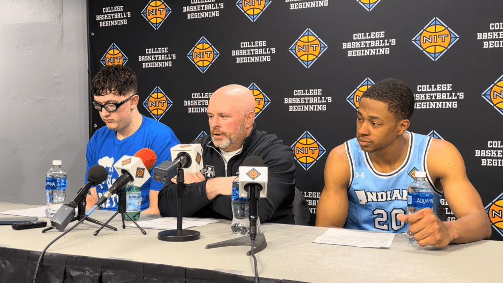 Josh Schertz, Jayson Kent & Robbie Avila - NIT Postgame (Cincinnati) - HQZ Indiana State: Josh Schertz, Jayson Kent & Robbie Avila - NIT Postgame (Cincinnati)