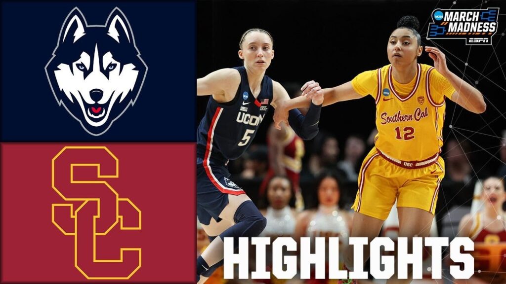 NCAA Tournament Elite 8 UConn Huskies vs. USC Trojans - HQZ NCAA Tournament Elite 8: UConn Huskies vs. USC Trojans