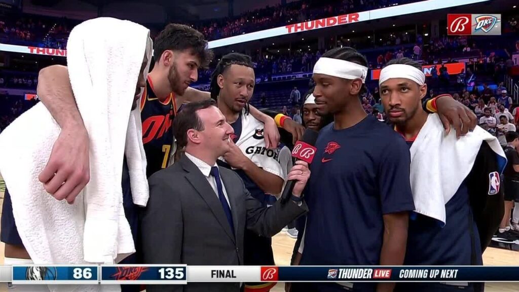 Shai Gilgeous-Alexander & Thunder react to clinching 1-SEED in the West