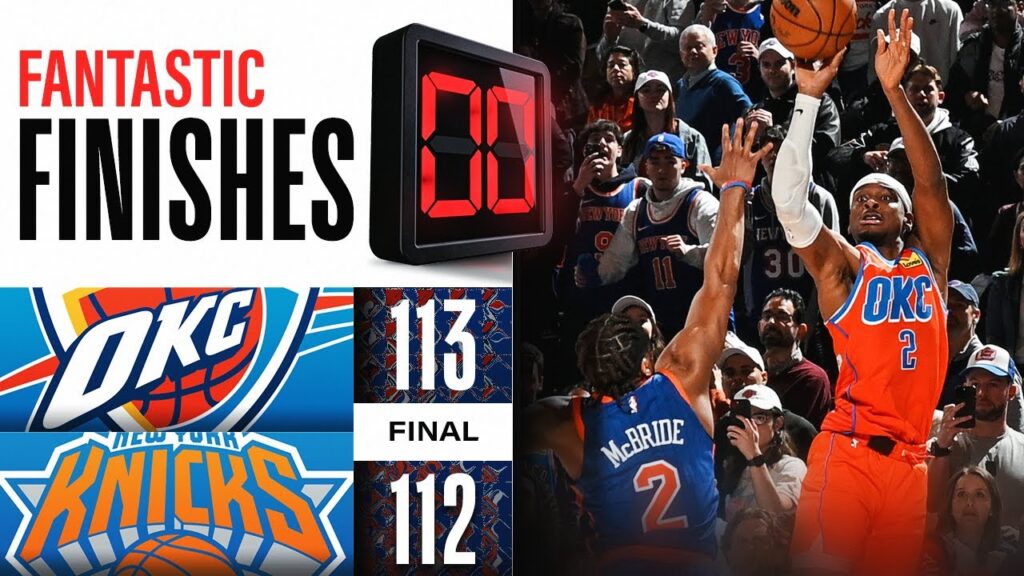 The Oklahoma City Thunder defeated the New York Knicks, 113-112 - HQZ The Oklahoma City Thunder defeated the New York Knicks, 113-112