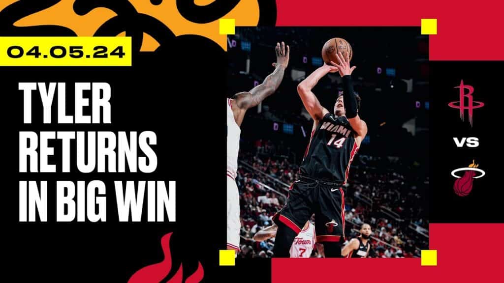 Tyler Herro scored 17 points to go with six assists and five rebounds Friday night vs. the Houston Rockets