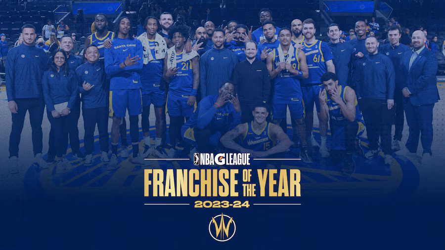 Santa Cruz Warriors Recognized as 2023-24 NBA G League Franchise of the Year - HQZ Santa Cruz Warriors Recognized as 2023-24 NBA G League Franchise of the Year