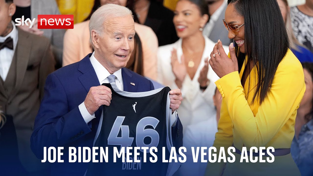 US President Joe Biden welcomes Las Vegas Aces to the White House - HQZ US President Joe Biden welcomes Las Vegas Aces to the White House