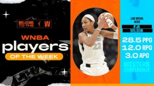 Week 3 Western Conference Player of the Week Aja Wilson - HQZ Week 3 Western Conference Player of the Week: A'ja Wilson