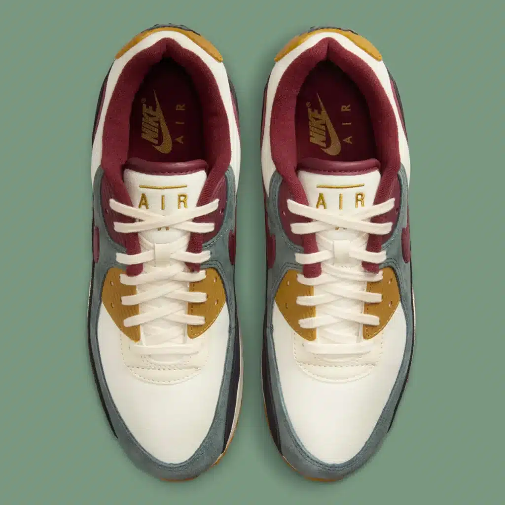 nike-air-max-90-coconut-milk-dark-team-red-bronzine-vintage-green-4 - HQZ