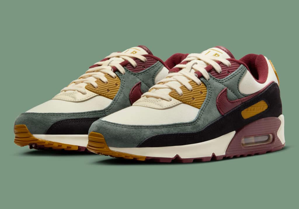 nike-air-max-90-coconut-milk-dark-team-red-bronzine-vintage-green-6jpg - HQZ