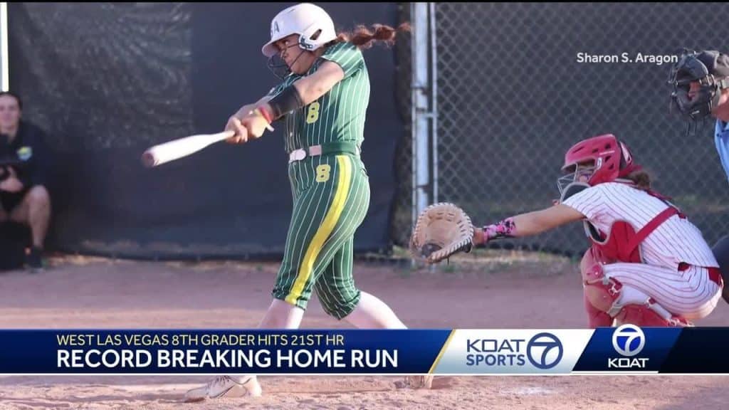 Eighth grader Malie Satete breaks New Mexico high school softball home run record
