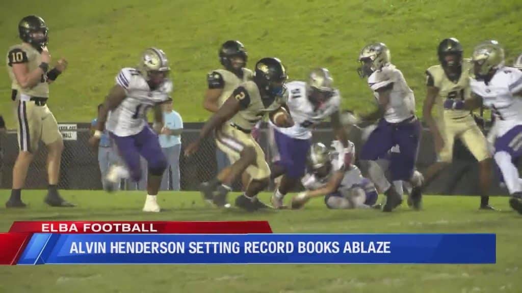 Elba running back Alvin Henderson leads nation in rushing after 344-yard game - HQZ Elba running back Alvin Henderson leads nation in rushing after 344-yard game