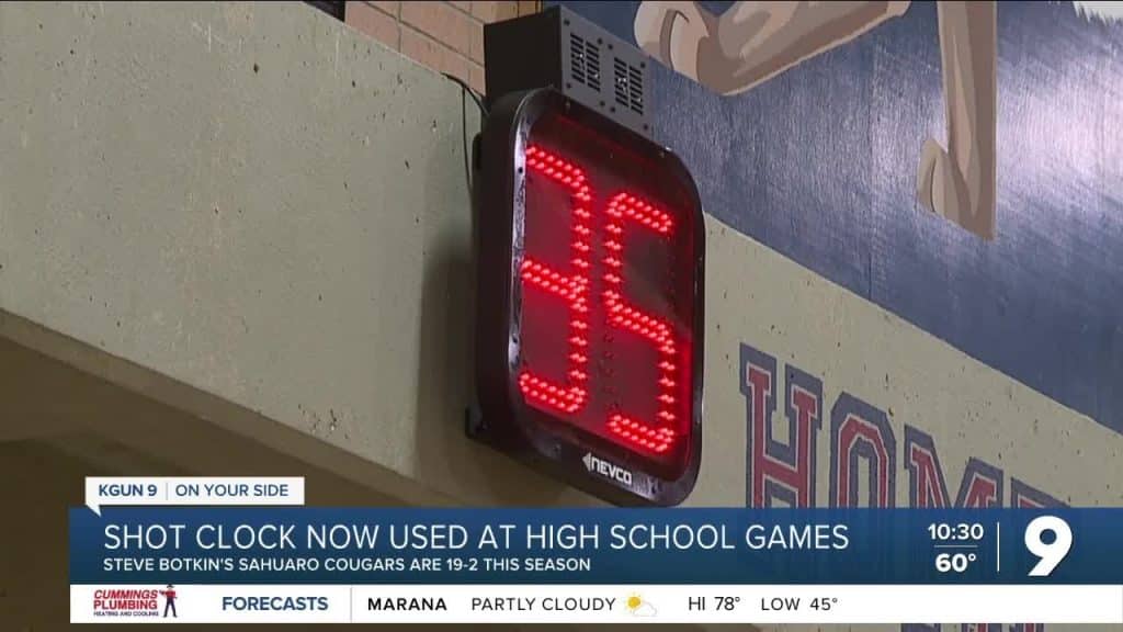 High School Basketball teams using a shot clock - HQZ High School Basketball teams using a shot clock