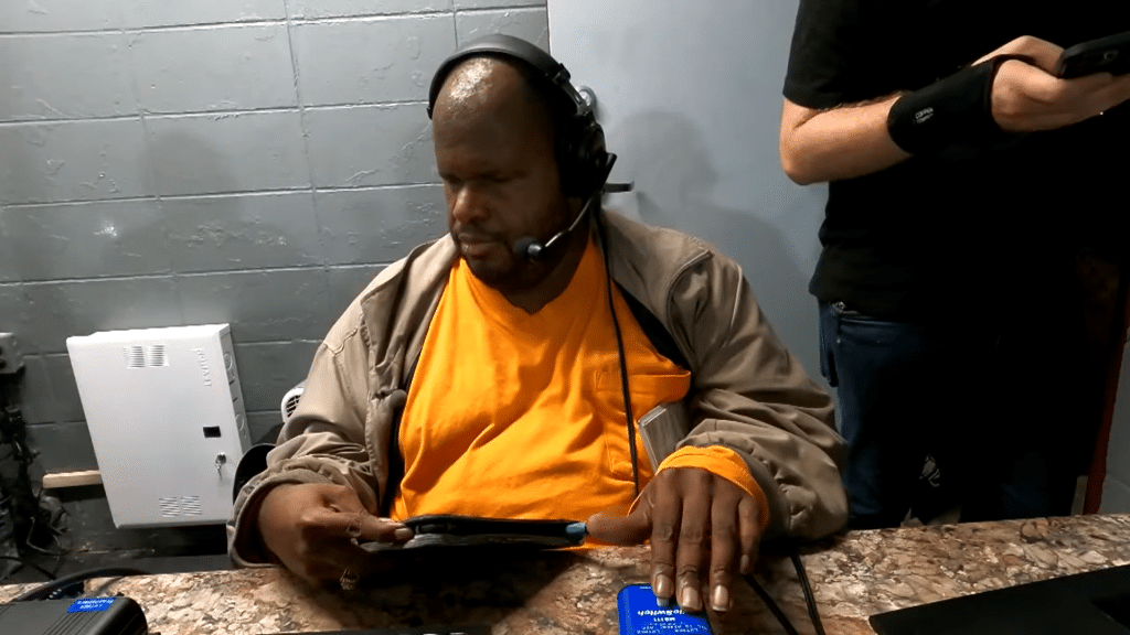 High School football blind broadcaster - Luther King - HQZ High School football blind broadcaster - Luther King