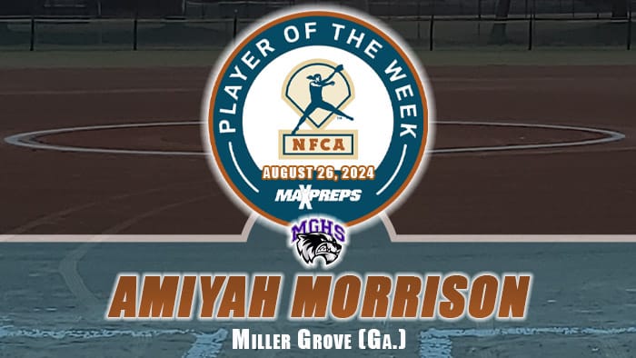 NFCA Player of the Week - Amiyah Morrison - HQZ NFCA Player of the Week - Amiyah Morrison