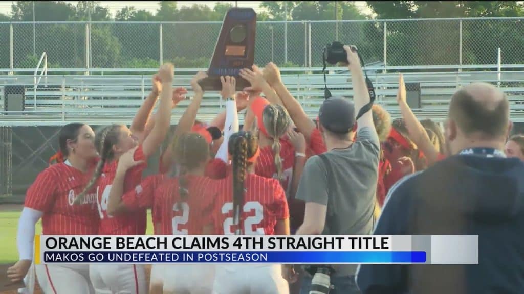 Orange Beach Softball Wins Fourth Straight Title