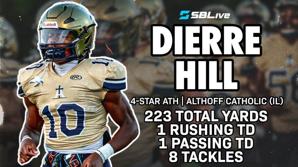 Althoff Catholic (IL) 4-star athlete Dierre Hill Jr.