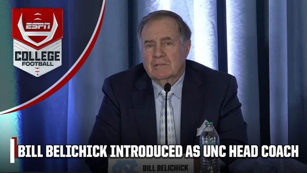 Bill Belichick introduced as the North Carolina Tar Heels head coach - HQZ Bill Belichick introduced as the North Carolina Tar Heels head coach