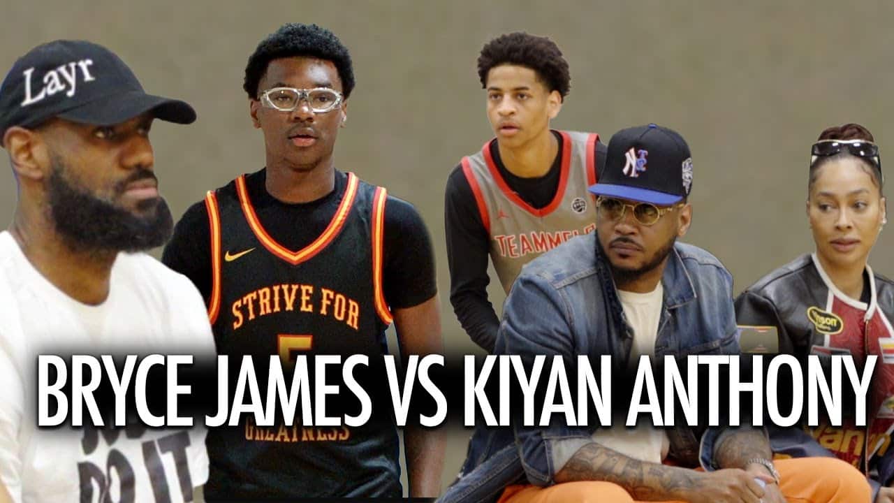 Bryce James Vs Kiyan Anthony Showdown in front of LeBron and Carmelo - HQZ Bryce James Vs Kiyan Anthony Showdown in front of LeBron and Carmelo