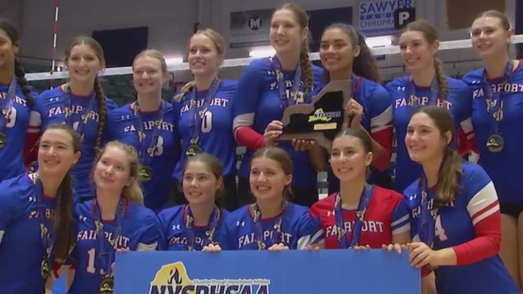 Fairport girls volleyball repeats as state champs