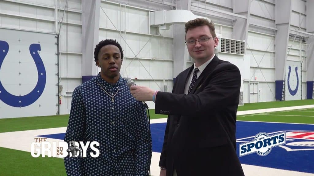 Mark Zackery from Ben Davis High School during the 2024 Griddys Awards - HQZ Mark Zackery from Ben Davis High School during the 2024 Griddys Awards