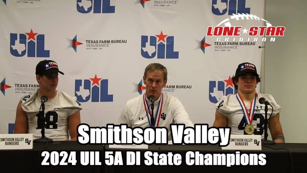 Smithson Valley Rangers Press Conference Class 5A Division - HQZ Smithson Valley Rangers Press Conference Class 5A Division