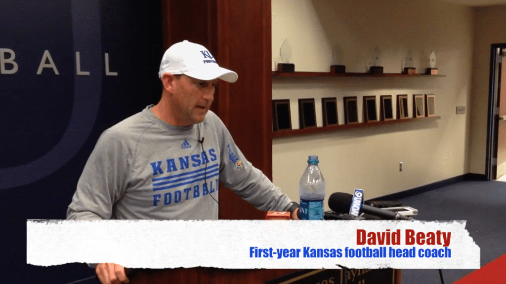 David Beaty on first day of camp