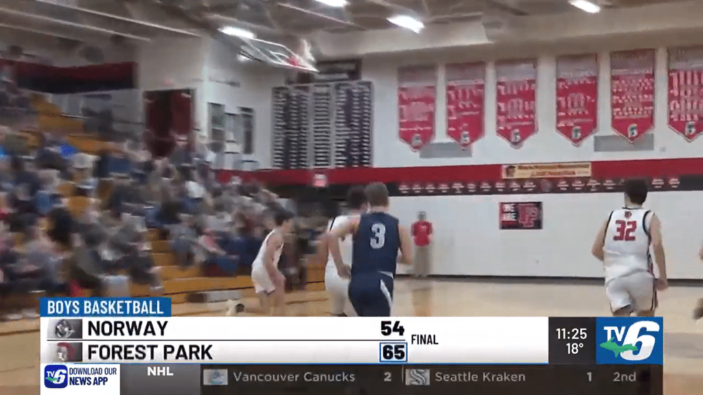 Forest Park boys basketball stays undefeated with 65-54 win over Norway - HQZ Forest Park boys basketball stays undefeated with 65-54 win over Norway