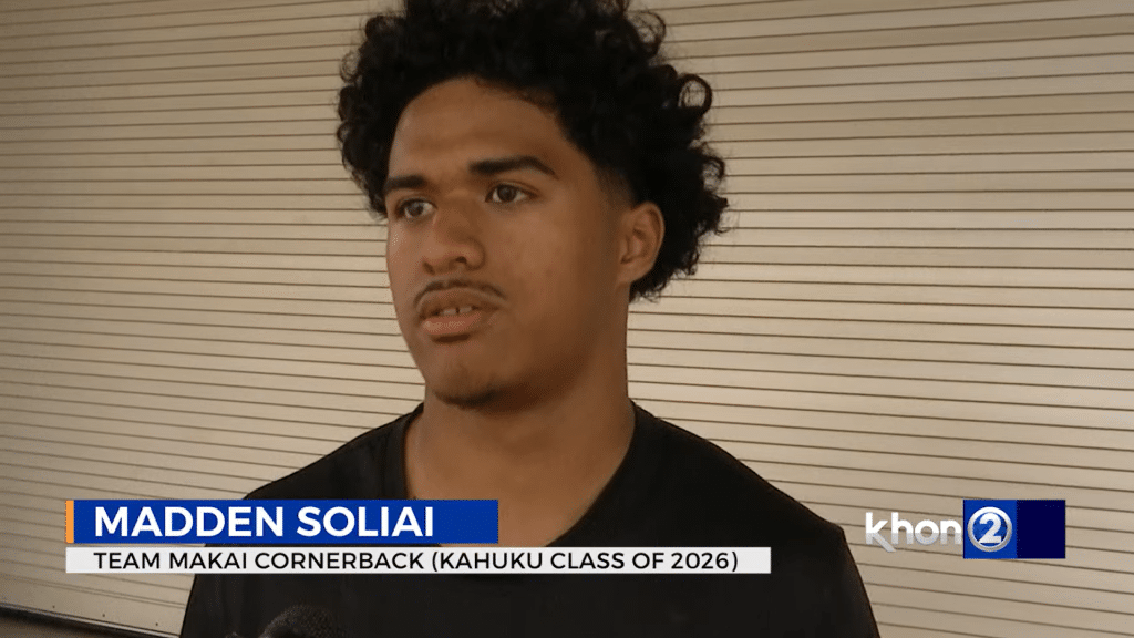 Kahuku Madden Soliai using Polynesian Bowl as proving ground - HQZ Kahuku Madden Soliai using Polynesian Bowl as proving ground