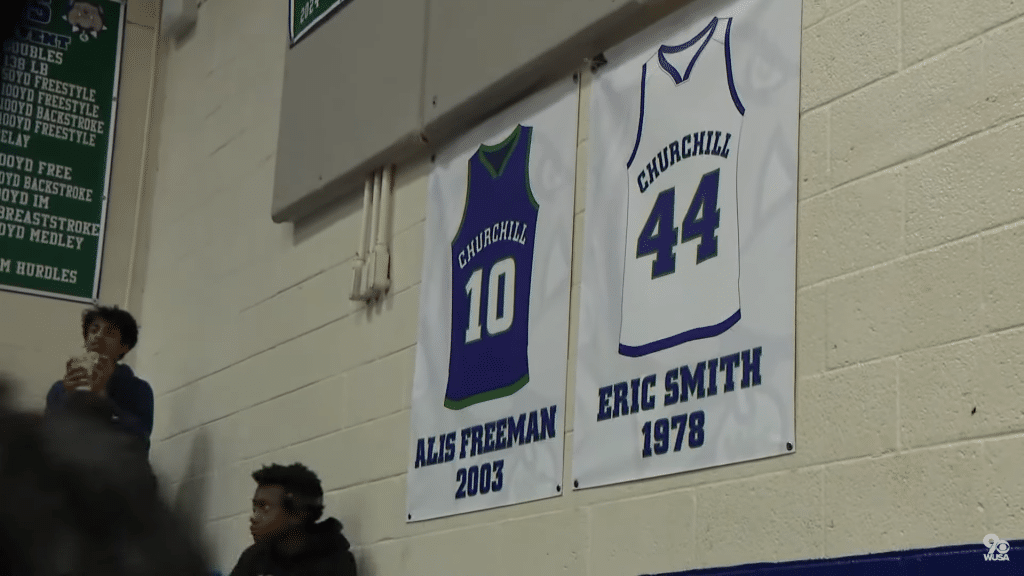 Legendary Georgetown basketball player Eric Smith retires jersey