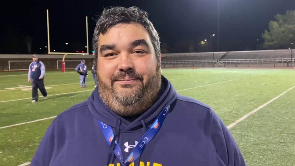 Leland football coach Kelly King Jr