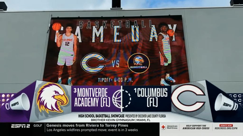 Montverde Academy take on Columbus at the ESPN Showcase